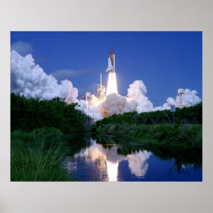 Lancering van Space Shuttle Poster