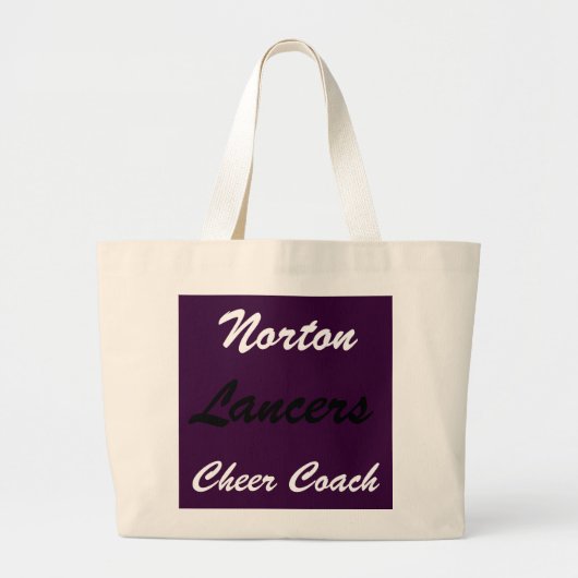 Lancers Cheer Coach Jumbo Canvas tas (Voorkant)