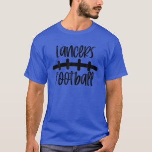Lancers Football School Spirit Team Mascot Game Ni T-shirt