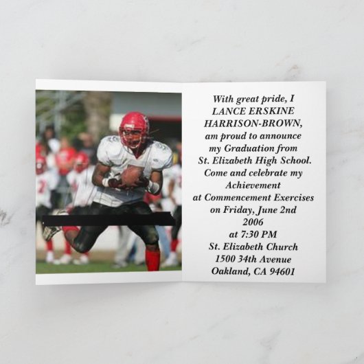 lanceyannouncement, KLASSE VAN 2006 Aankondiging (Binnen)