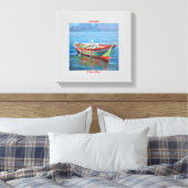 Lancha/Boat Canvas Afdruk (Insitu (Slaapkamer))