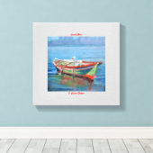 Lancha/Boat Canvas Afdruk (Insitu (Houten vloer))