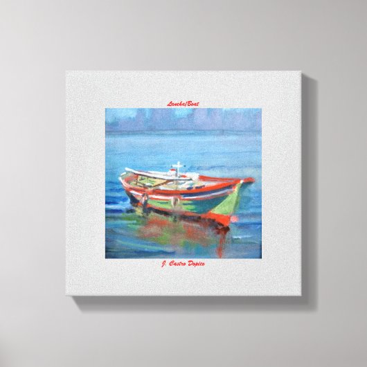 Lancha/Boat Canvas Afdruk (Voorkant)