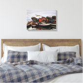 Lanchas de pesca/Fishing boats Canvas Afdruk (Insitu (Slaapkamer))