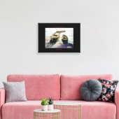 Lanchas de pesca/Vissende vaartuigen Canvas Afdruk (Insitu (Woonkamer))