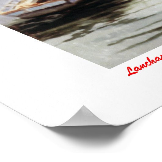 Lanchas de pesca/Vissende vaartuigen Poster (Hoek)