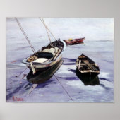 Lanchas en La Dársena (A Coruña) Poster (Voorkant)