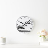 Lancia 037-klok ronde klok (Huis)