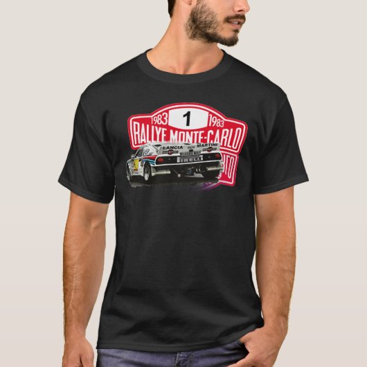 LANCIA 037 MARTINI RALLY MONTECARLO Classic T-Shir T-shirt (Voorkant)
