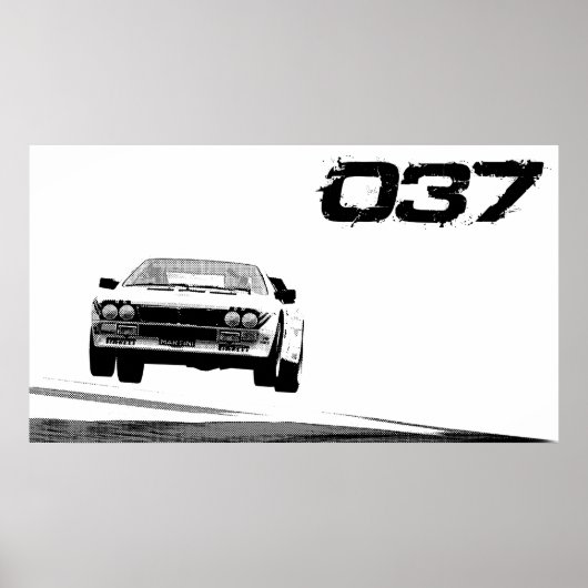 Lancia 037 Poster (Voorkant)