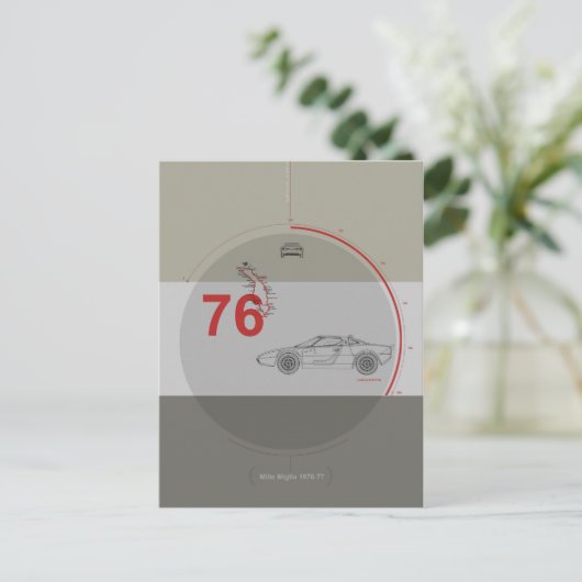 Lancia Stratos Briefkaart (Staand voorkant)