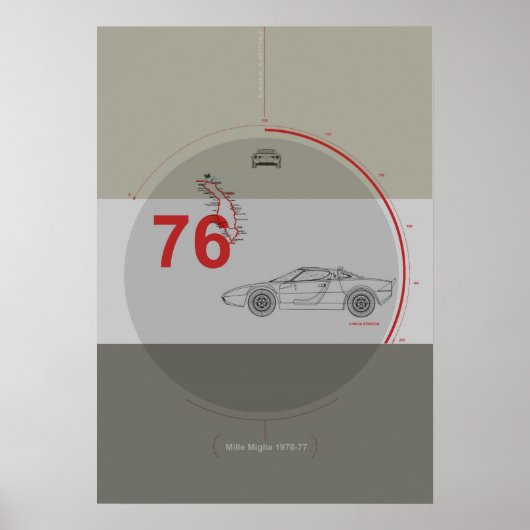 Lancia Stratos Poster (Voorkant)