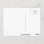 Lancia Stratus Sketch Briefkaart (Achterkant)