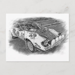 Lancia Stratus Sketch Briefkaart