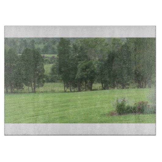 Land 1 glazen snijplank (Voorkant)