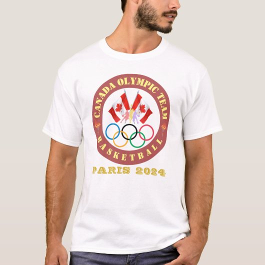 Land Aanpassen (bijv. Canada) Olympisch Team T-shirt (Voorkant)