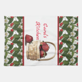 Land \ aardbeienmandje personaliseren theedoek (Horizontaal)