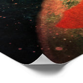 Land Aarde één Poster (Hoek)