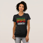 LAND, Afrika is een, CONTINENT, NIET EEN GROOT T-shirt (Voorkant volledig)
