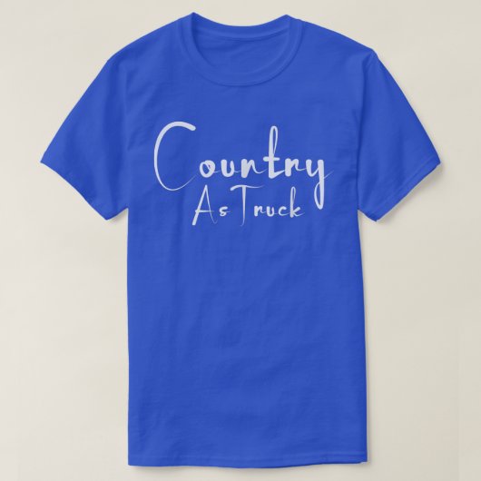 Land als vrachtwagen t-shirt (Design voorkant)