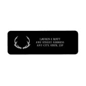 Land Antler retouradres label (Voorkant)
