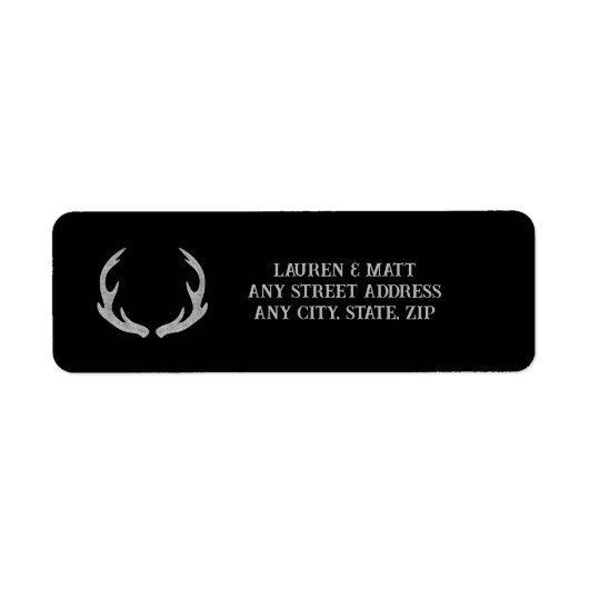 Land Antler retouradres label (Voorkant)