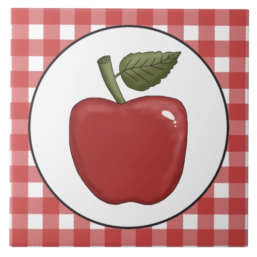 Land Appel fruit leuk tegel Tegeltje (Voorkant)