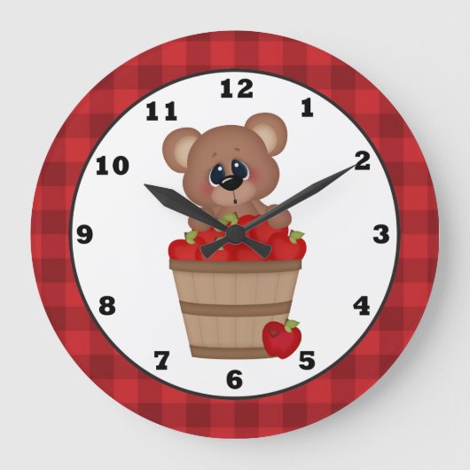 Land Apple Beer Kitchen wandklok (Voorkant)