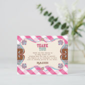 Land Baby shower, bedankt kaarten (Staand voorkant)