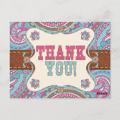 Land Baby shower, bedankt kaarten (Achterkant)