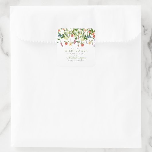 Land Baby shower Square Sticker (Tas)