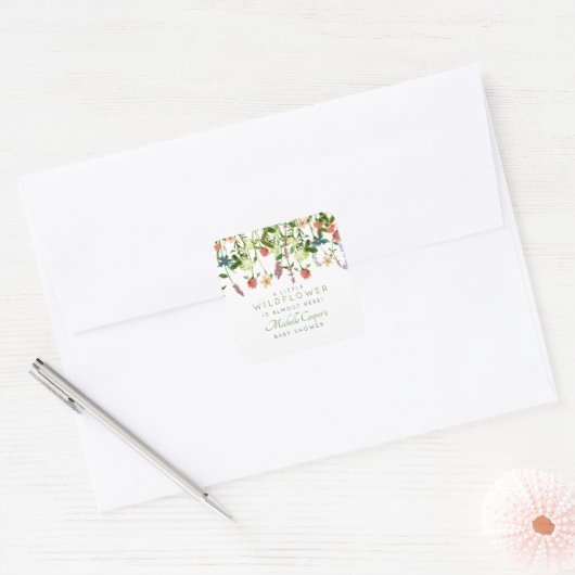 Land Baby shower Square Sticker (Envelop)