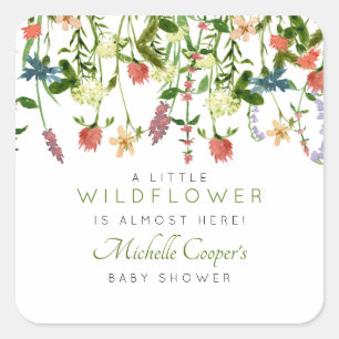 Land Baby shower Square Sticker