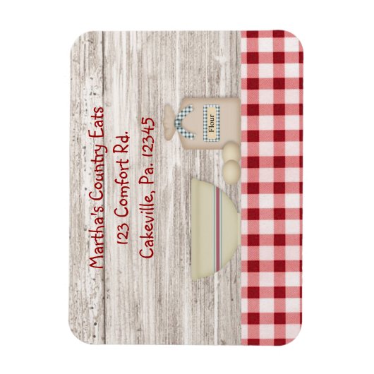 LAND Baking Custom Business Magnet Magneet (Verticaal)
