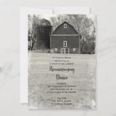 Land Barn en Silo Homecoming Dance Uitnodiging (Voorkant)