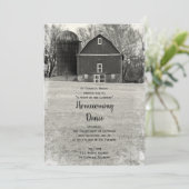 Land Barn en Silo Homecoming Dance Uitnodiging (Staand voorkant)