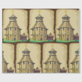 Land Barn House Cadeaupapier (Vlak)