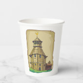 Land Barn House Papieren Bekers (Voorkant)