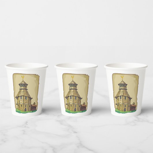 Land Barn House Papieren Bekers
