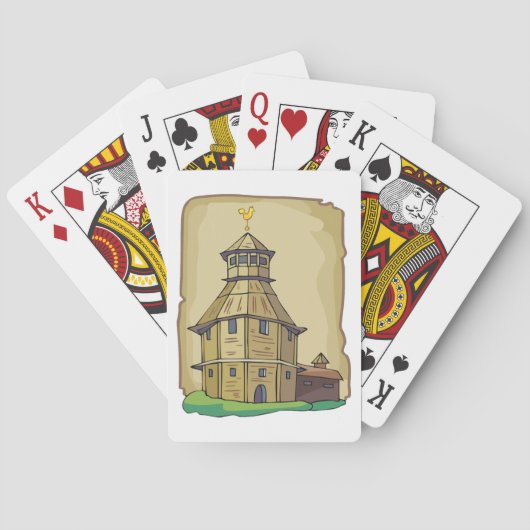 Land Barn House Pokerkaarten (Achterkant)