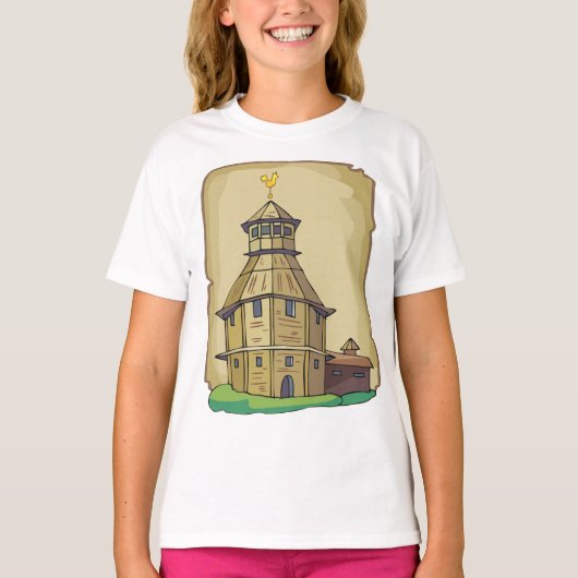 Land Barn House T-shirt (Voorkant)