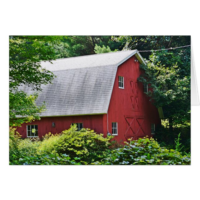 Land Barn Notecard (Voorkant Horizontaal)