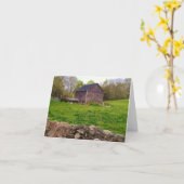 Land Barn Notecard Kaart (Gele Bloem)