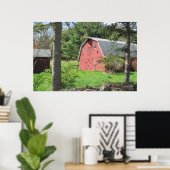 Land Barn-Poster Poster (Thuiskantoor)