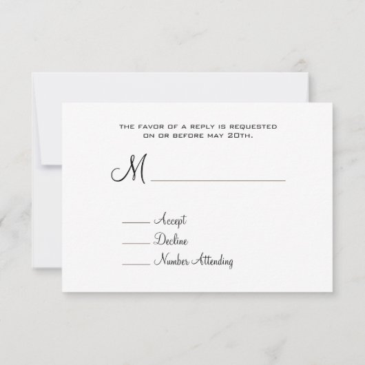 Land/Barn Wedding RSVP - Daisies Mason Jar (Achterkant)