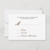 Land/Barn Wedding RSVP - Daisy Bouquet & Hay Kaartje (Achterkant)