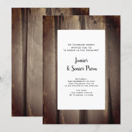 Land Barn Wood Junior/Senior Prom Kaart