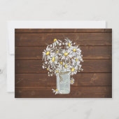 Land Barn Wood Mason Jar Daisy BarefootBride™ (Achterkant)