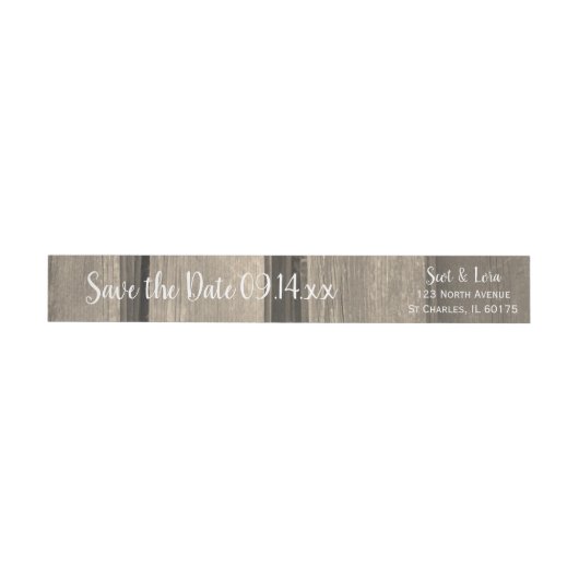 Land Barn Wood Weddenschap Save the Date (Individueel)