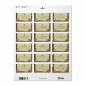 Land Barnwood Westerne Antieke Etiket (Full Sheet)